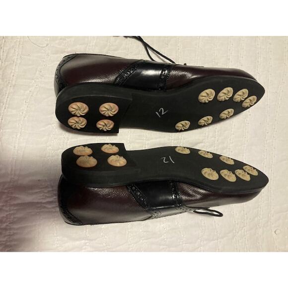 Johnston & Murphy Men’s 9.5M Golf Shoes NWT Made in USA Two‑Tone Leather Wingtip main image 8